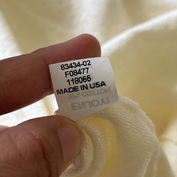 Michael Stars Cascade Open Cardigan OS Vanilla Shine Capsule Sweater US Made NWT - Picture 10 of 13